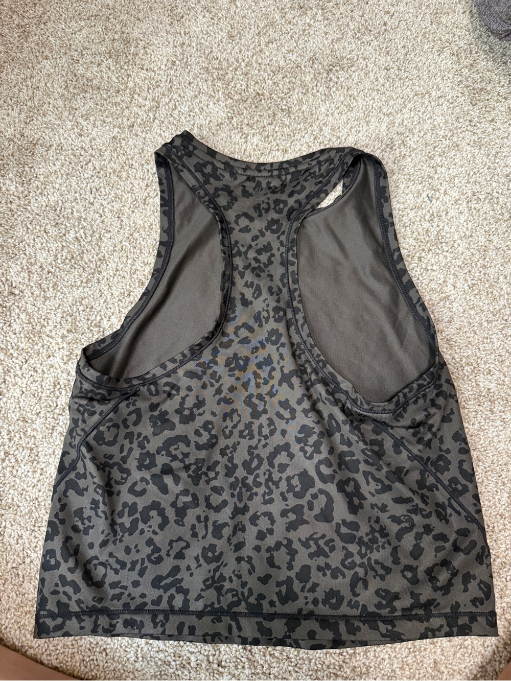 Athleta Leopard Racerback Top - Picture 3 of 3
